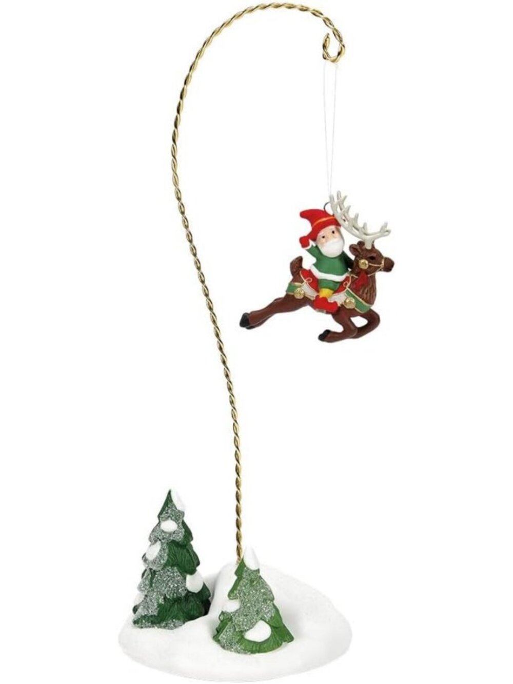 10.63 Inch Multicolor Elf Test Flight Figurine - North Pole Village Accessory
